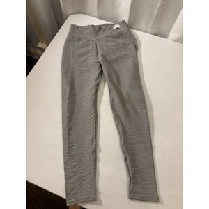 Boom Booty Leggings Womens Large Gray Yoga Compression Textured Athleisure Gym